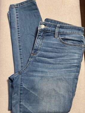 Classic Mid-Wash Blue Skinny Jeans